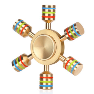 Kovový Fidget Spinner s duhovým efektem