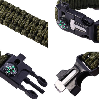 Outdoorový náramek Paracord AOTU 5 v 1