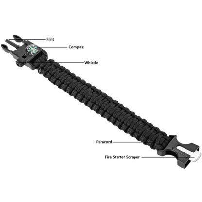 Outdoorový náramek Paracord AOTU 5 v 1