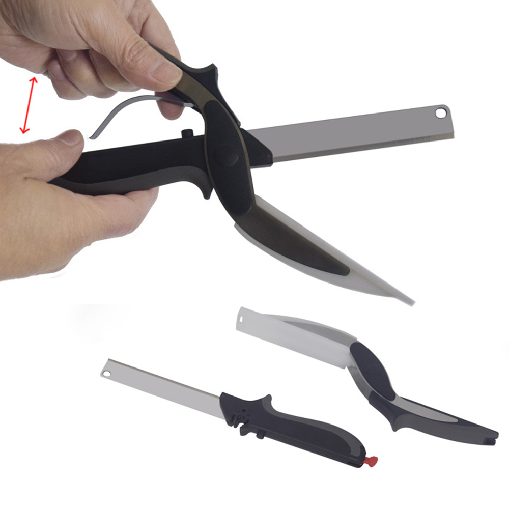 Кухонный нож ножницы. Ножницы "Smart Cutter" 2 в 1. Нож и разделочная доска Clever Cutter 2-в-1. Ножницы для мяса. Нож гильотина для кухни.