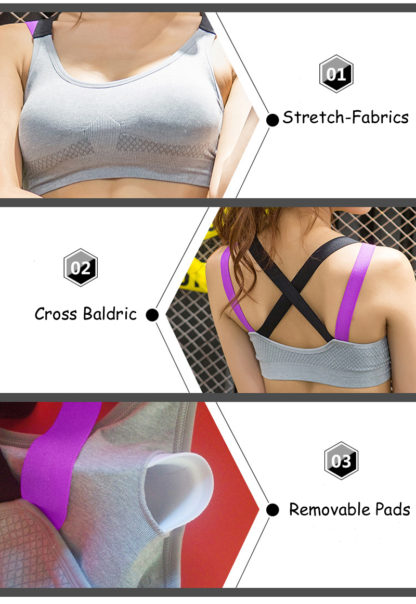 Sportovní fitness podprsenka Push Up